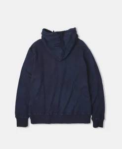 Online Indigo-Dyed Cotton-Jersey Hoodie Sweatshirts&hoodies