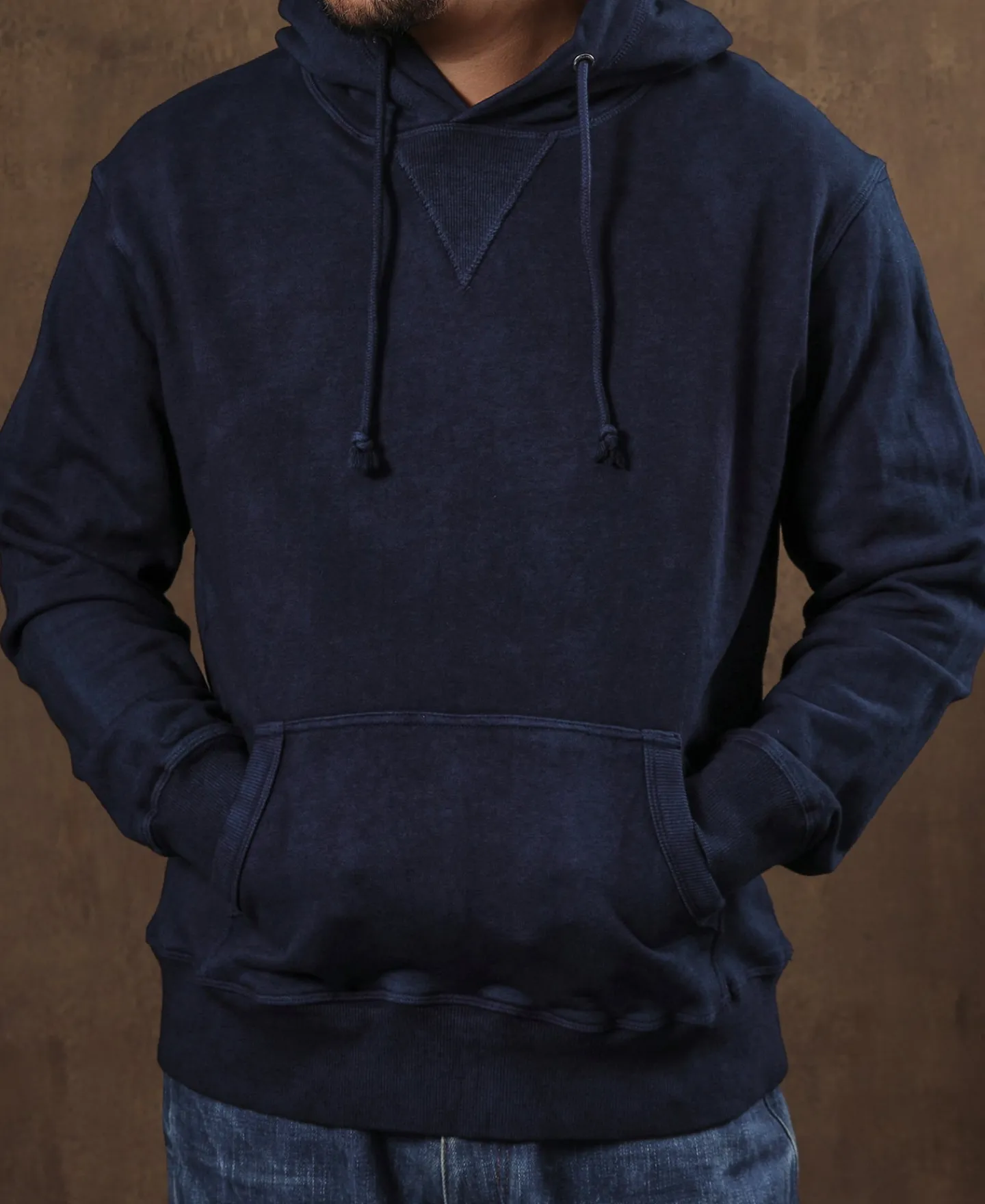Online Indigo-Dyed Cotton-Jersey Hoodie Sweatshirts&hoodies