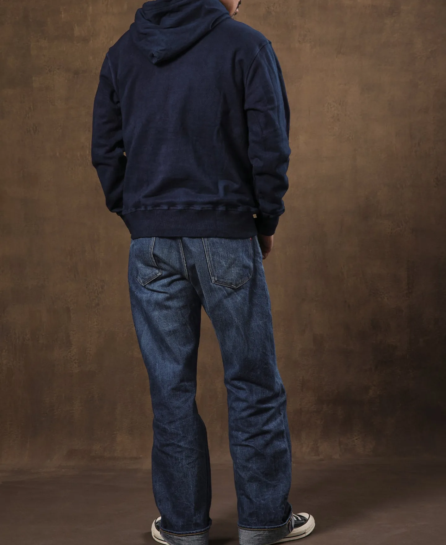 Online Indigo-Dyed Cotton-Jersey Hoodie Sweatshirts&hoodies