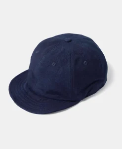 Fashion Indigo-Dyed Cotton-Linen Ball Cap Hats&caps