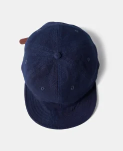 Fashion Indigo-Dyed Cotton-Linen Ball Cap Hats&caps
