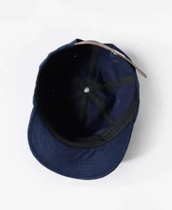 Fashion Indigo-Dyed Cotton-Linen Ball Cap Hats&caps