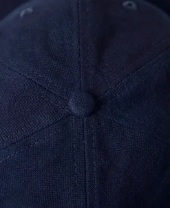 Fashion Indigo-Dyed Cotton-Linen Ball Cap Hats&caps