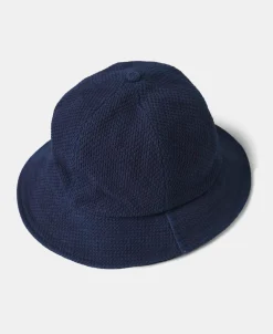 Discount Indigo-Dyed Sashiko Bucket Hat Hats&caps