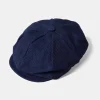 Fashion Indigo-Dyed Sashiko Newsboy Cap Hats&caps