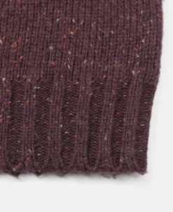 Best Ivy League Retro Letter Color Contrast Sweater - Purple Knitwear&sweaters