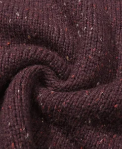 Best Ivy League Retro Letter Color Contrast Sweater - Purple Knitwear&sweaters