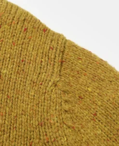 Clearance Ivy League Retro Letter Color Contrast Sweater - Yellow Knitwear&sweaters