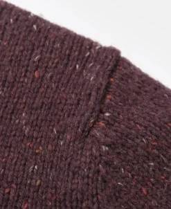 Best Ivy League Retro Letter Color Contrast Sweater - Purple Knitwear&sweaters