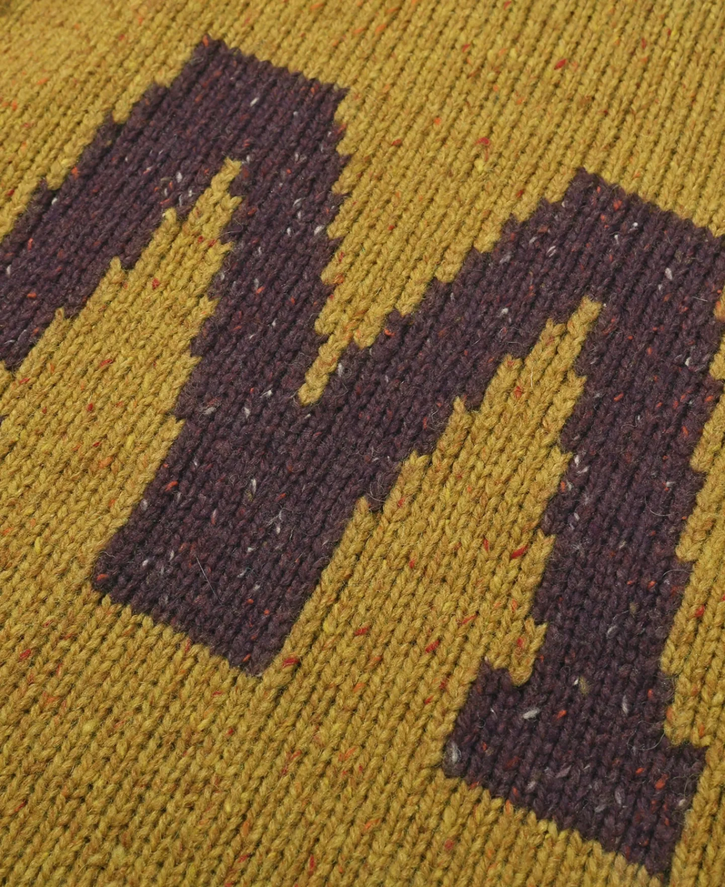 Clearance Ivy League Retro Letter Color Contrast Sweater - Yellow Knitwear&sweaters