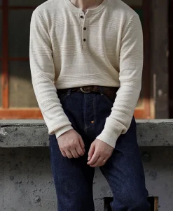 Best Jacquard Knitted Henley Shirt Henleys | Long Sleeve T-Shirts