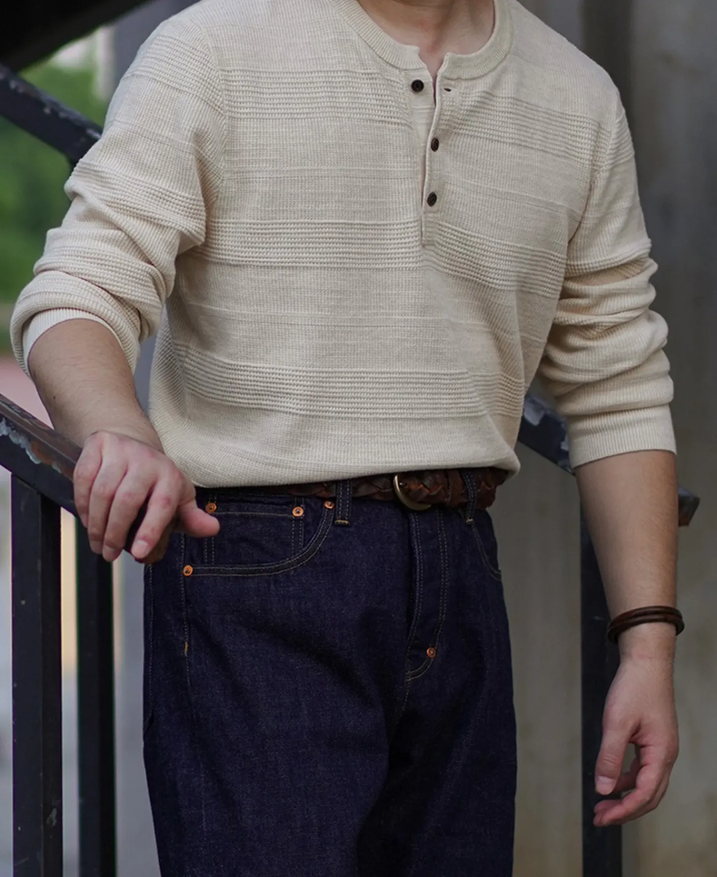Best Jacquard Knitted Henley Shirt Henleys | Long Sleeve T-Shirts