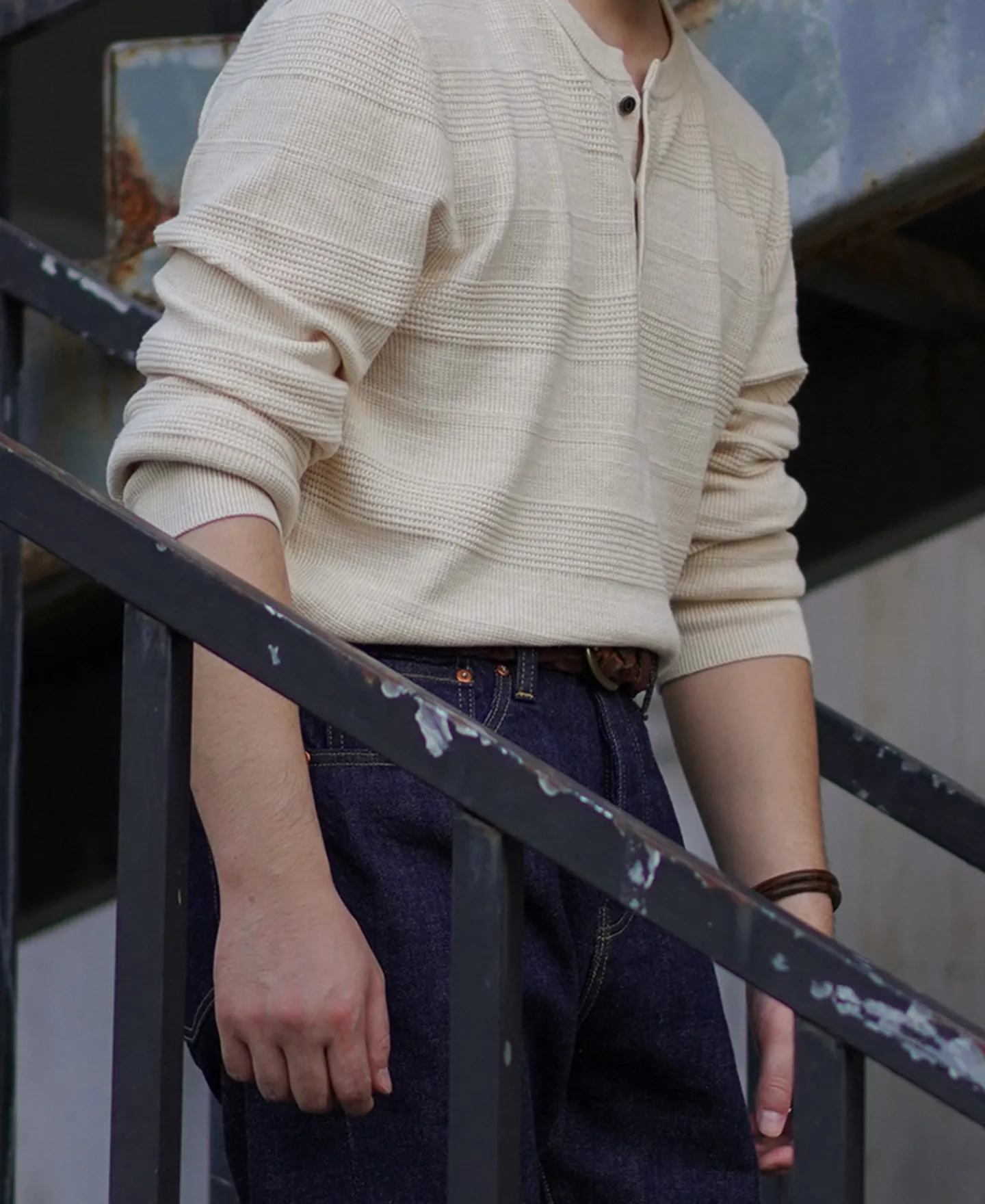 Best Jacquard Knitted Henley Shirt Henleys | Long Sleeve T-Shirts