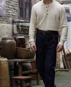 Best Jacquard Knitted Henley Shirt Henleys | Long Sleeve T-Shirts