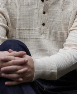 Best Jacquard Knitted Henley Shirt Henleys | Long Sleeve T-Shirts