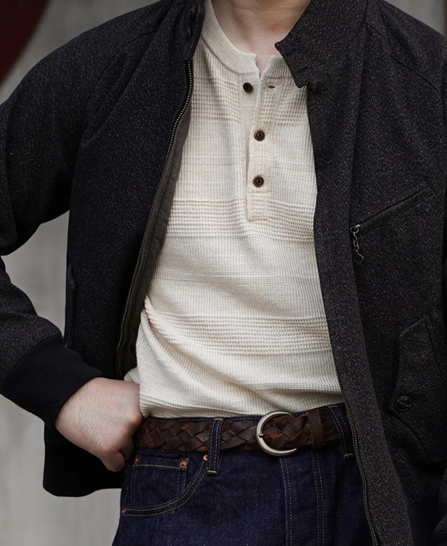 Best Jacquard Knitted Henley Shirt Henleys | Long Sleeve T-Shirts