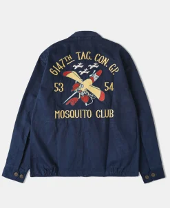 Fashion Korean War 6147th TAG. CON. GP. Mosquito Club Tour Jacket Jackets&coats