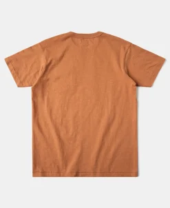 Hot Loopwheel Tubular Slub Cotton Pocket T-Shirt - Orange Short Sleeve T-Shirts | T-shirts