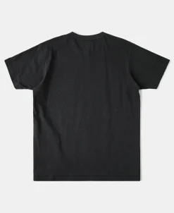 Best Loopwheel Tubular Slub Cotton Pocket T-Shirt - Vintage Black Short Sleeve T-Shirts | T-shirts