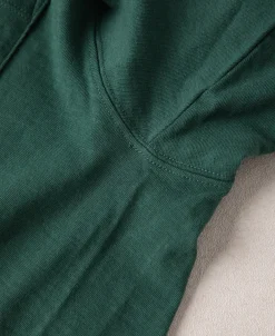 Outlet Loopwheel Tubular Slub Cotton Pocket T-Shirt - Green Short Sleeve T-Shirts | T-shirts