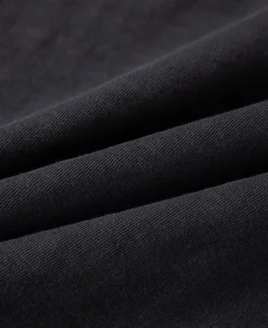 Best Loopwheel Tubular Slub Cotton Pocket T-Shirt - Vintage Black Short Sleeve T-Shirts | T-shirts