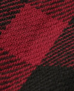 Outlet Lot 356 Buffalo Plaid Wool Ribbed Jacket - Red/Black Jackets&coats