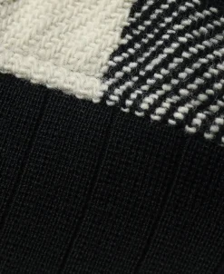 Outlet Lot 356 Buffalo Plaid Wool Ribbed Jacket - White/Black Jackets&coats