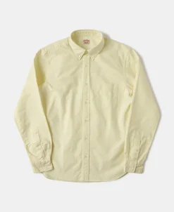 Best Lot 218 Button Down Oxford Shirt - Creamy Yellow Long Sleeve Shirts | Shirts
