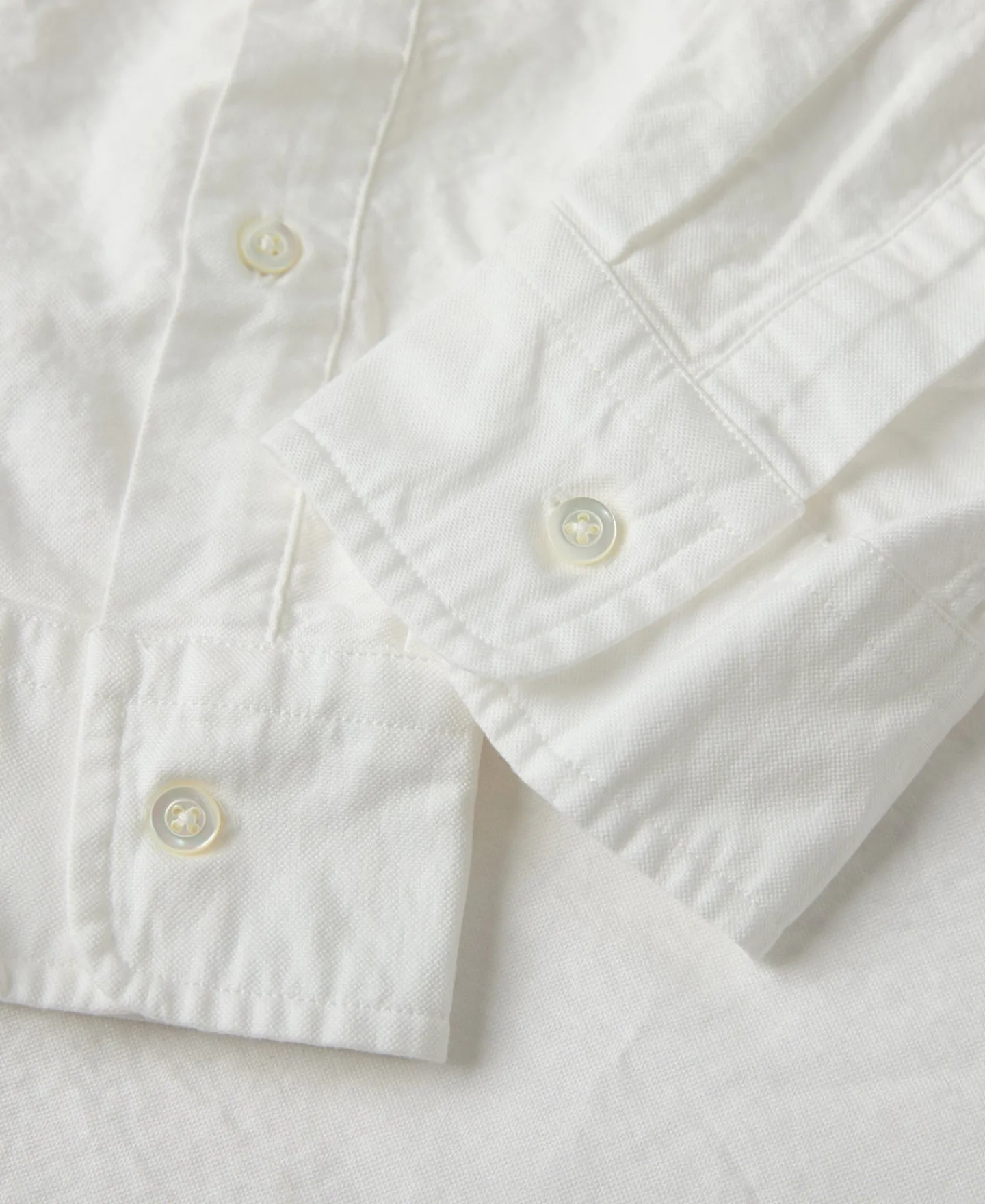 Online Lot 218 Button Down Oxford Shirt - White Long Sleeve Shirts | Shirts