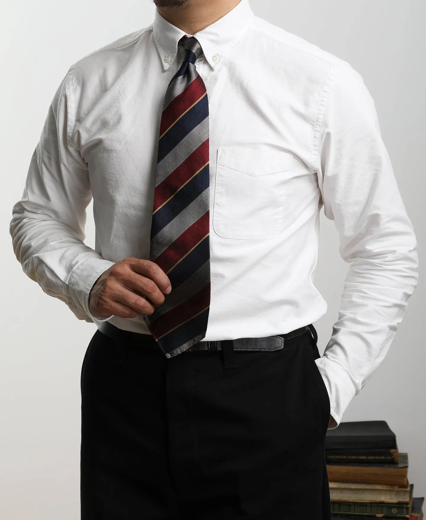 Online Lot 218 Button Down Oxford Shirt - White Long Sleeve Shirts | Shirts