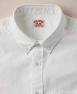 Online Lot 218 Button Down Oxford Shirt - White Long Sleeve Shirts | Shirts