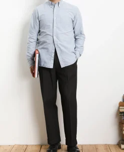 Sale Lot 218 Button Down Oxford Shirt - Blue Long Sleeve Shirts | Shirts