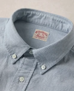 Sale Lot 218 Button Down Oxford Shirt - Blue Long Sleeve Shirts | Shirts