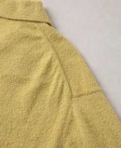 Fashion Lot 917 Cotton-Blend Bouclé Polo Shirt - Yellow Polo Shirts | Short Sleeve T-Shirts