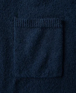 Best Lot 917 Cotton-Blend Bouclé Polo Shirt - Dark Blue Polo Shirts | Short Sleeve T-Shirts