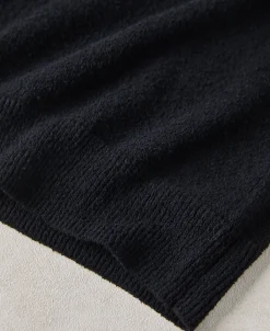 Hot Lot 917 Cotton-Blend Bouclé Polo Shirt - Black Polo Shirts | Short Sleeve T-Shirts