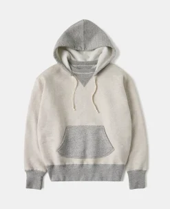 New Lot 117 Double V-Gusset After Hoodie - Oatmeal/Gray Sweatshirts&hoodies