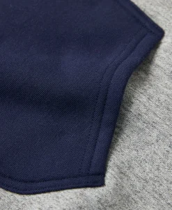 Sale Lot 117 Double V-Gusset After Hoodie - Navy/Gray Sweatshirts&hoodies