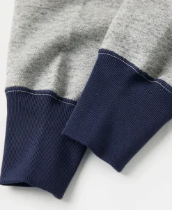 Sale Lot 117 Double V-Gusset After Hoodie - Navy/Gray Sweatshirts&hoodies