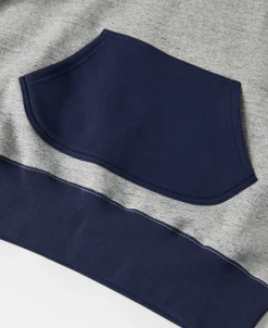 Sale Lot 117 Double V-Gusset After Hoodie - Navy/Gray Sweatshirts&hoodies