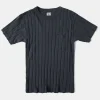 Sale Lot 105 Drop Needle Ribbed Pocket T-Shirt - Dark Gray Short Sleeve T-Shirts | T-shirts