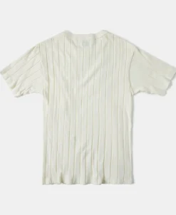 Hot Lot 105 Drop Needle Ribbed Pocket T-Shirt - Ivory Short Sleeve T-Shirts | T-shirts