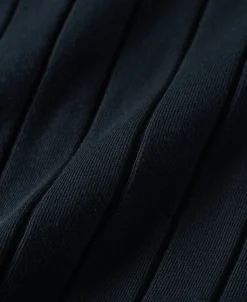 Online Lot 105 Drop Needle Ribbed Pocket T-Shirt - Charcoal Black Short Sleeve T-Shirts | T-shirts
