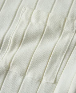 Hot Lot 105 Drop Needle Ribbed Pocket T-Shirt - Ivory Short Sleeve T-Shirts | T-shirts