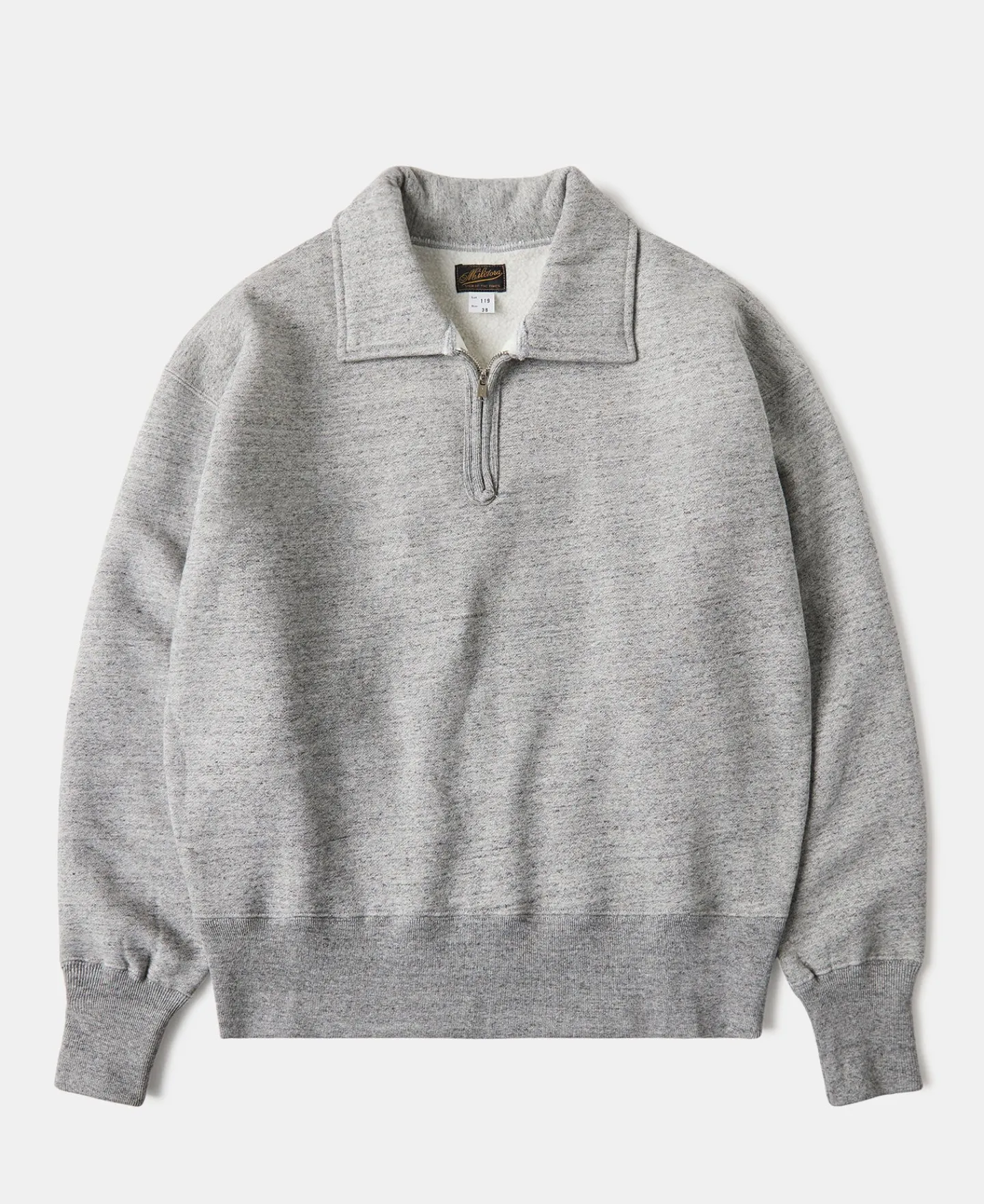 Outlet Lot 119 Half-Zip Pullover Sweatshirt - Heather Gray Sweatshirts&hoodies