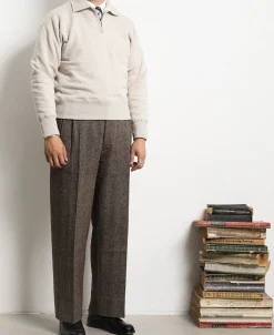 Online Lot 119 Half-Zip Pullover Sweatshirt - Oatmeal Sweatshirts&hoodies