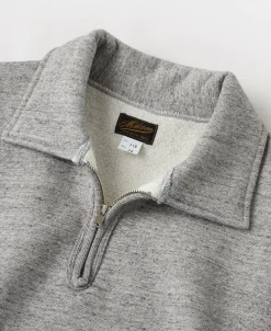 Outlet Lot 119 Half-Zip Pullover Sweatshirt - Heather Gray Sweatshirts&hoodies