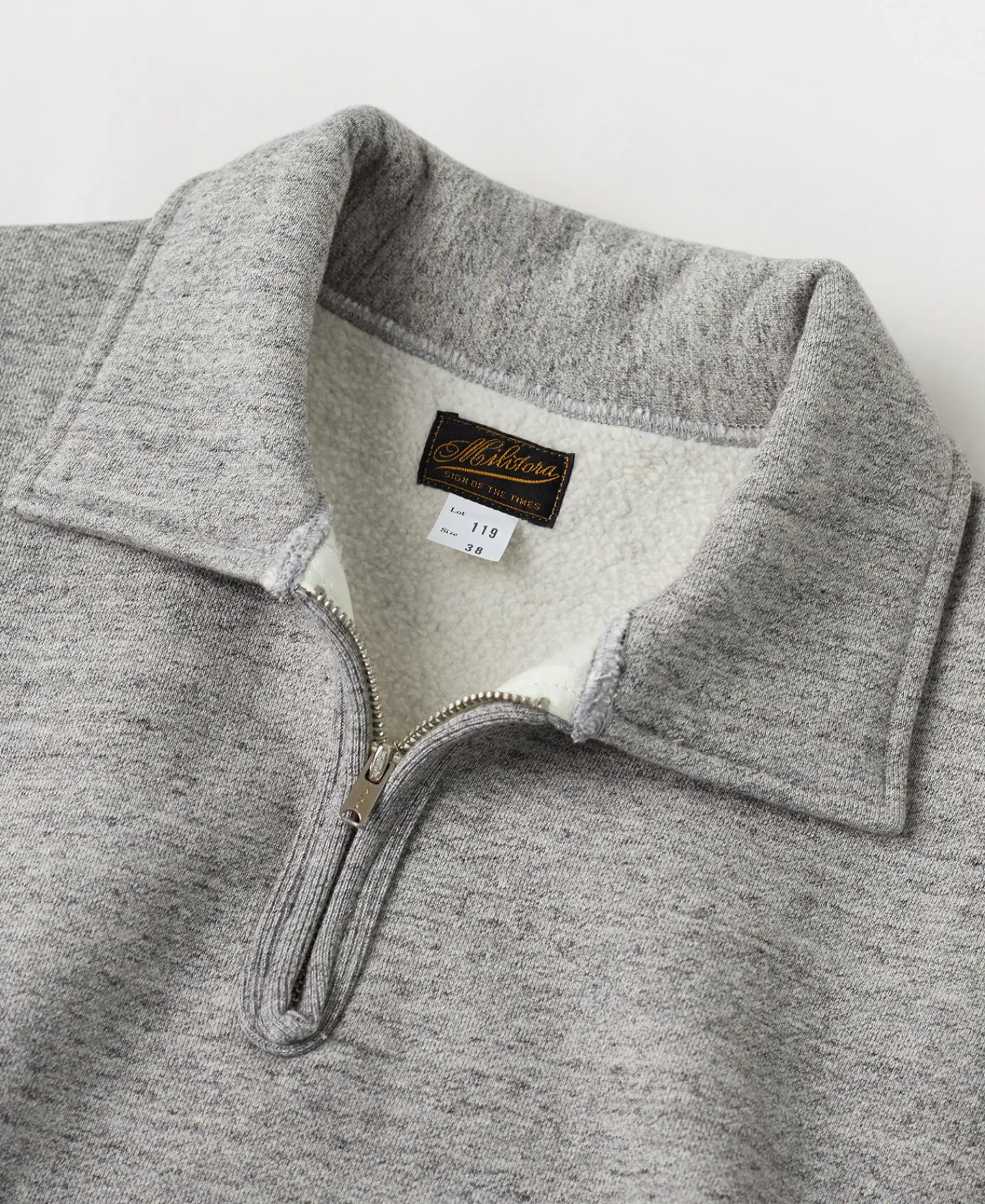 Outlet Lot 119 Half-Zip Pullover Sweatshirt - Heather Gray Sweatshirts&hoodies