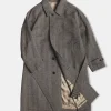 Best Lot 320 Herringbone Wool Balmacaan Long Coat Jackets&coats