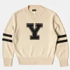 Clearance Lot 916 Ivy Mock Neck Letter Patch Sweater - Apricot Knitwear&sweaters